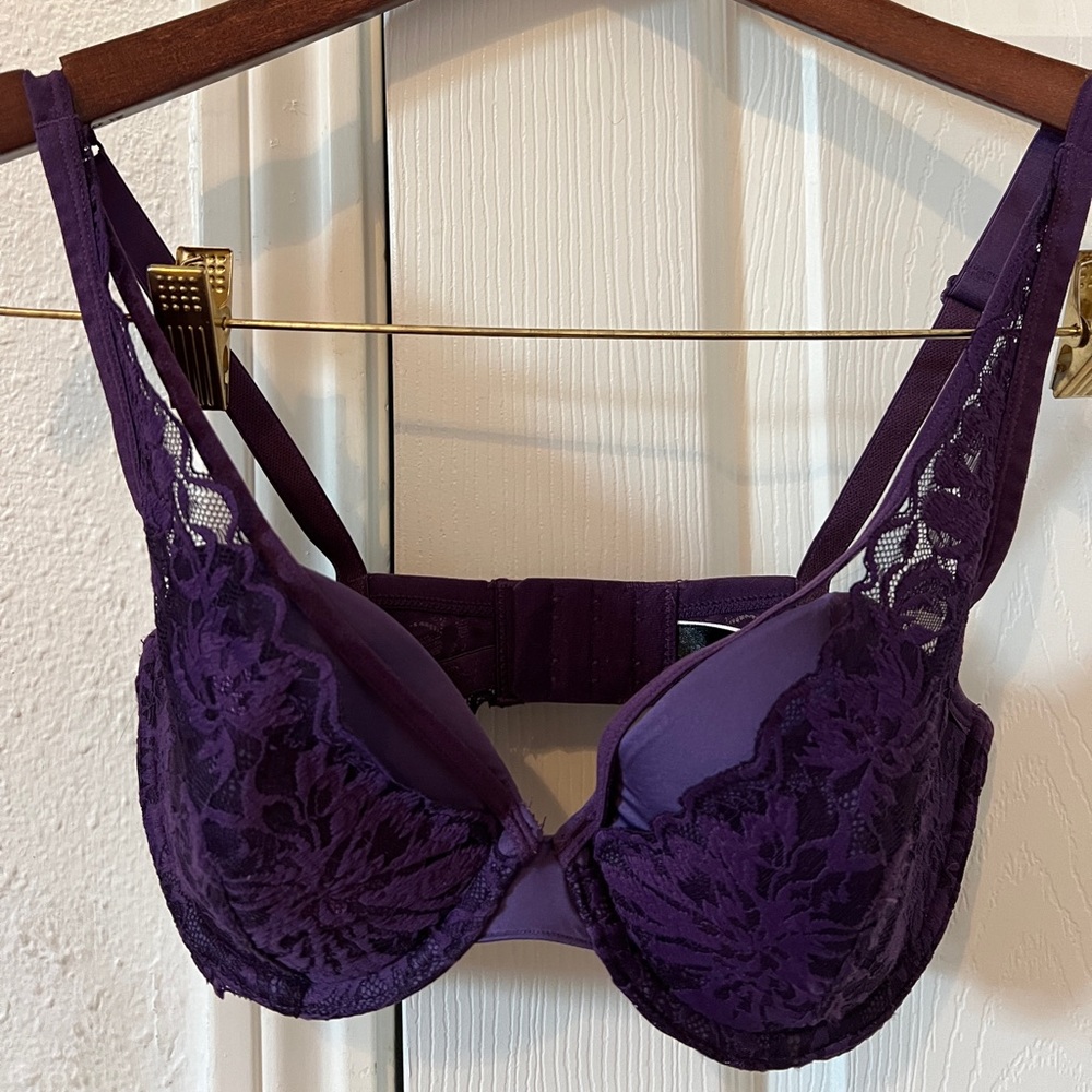 Adore Me Purple Lace Bra - 32DDD